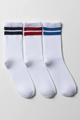 3 Pack Socks White