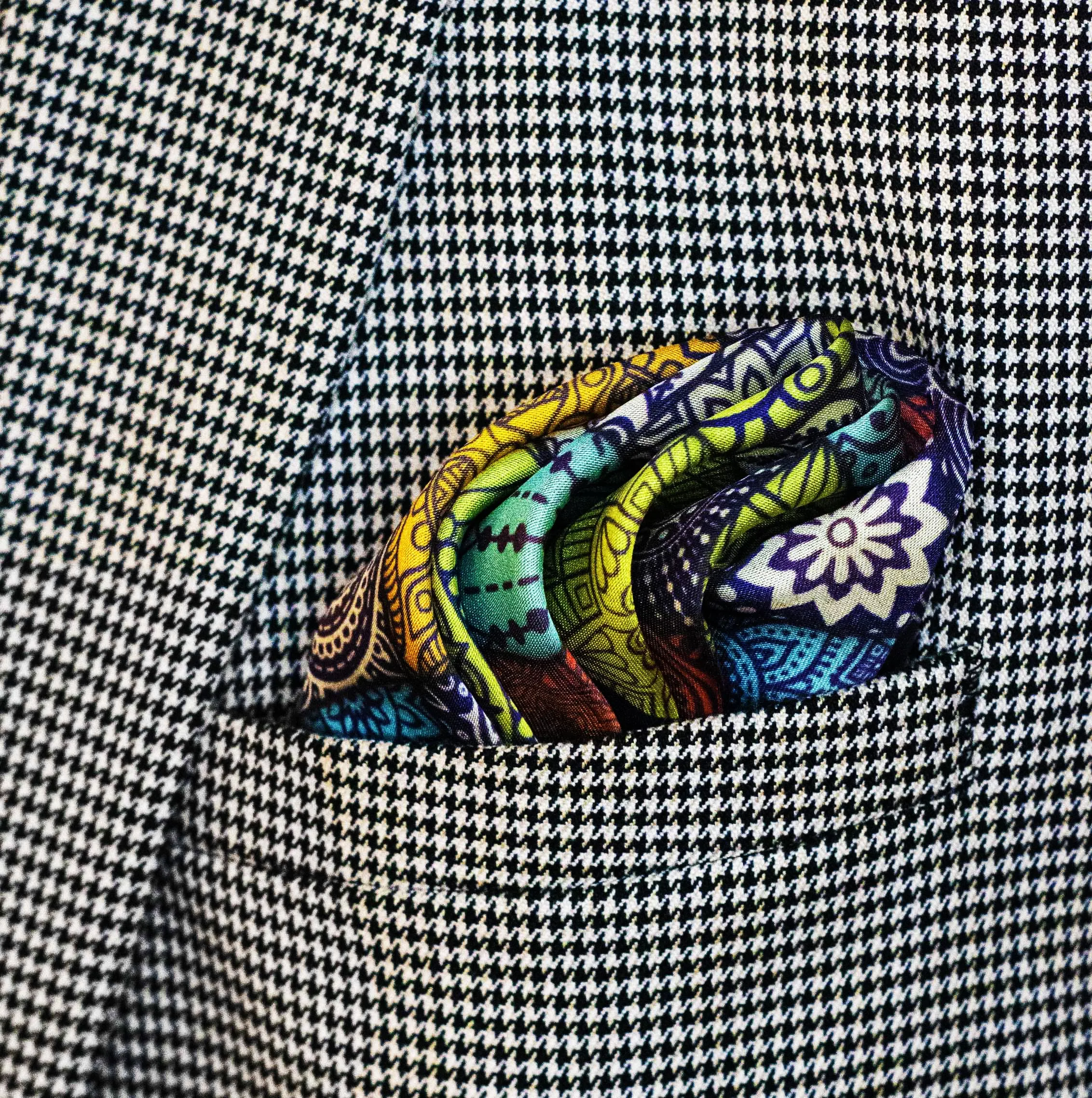 Abstract Matrix – Silk Pocket Squares