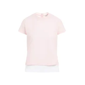 ALAIA Chic Pink & Purple Stretch T-Shirt