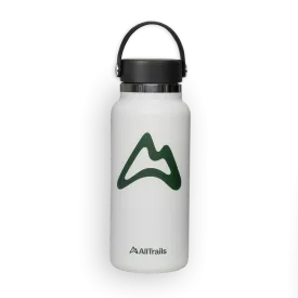 AllTrails × Hydro Flask 32 oz. Wide Mouth Bottle - White