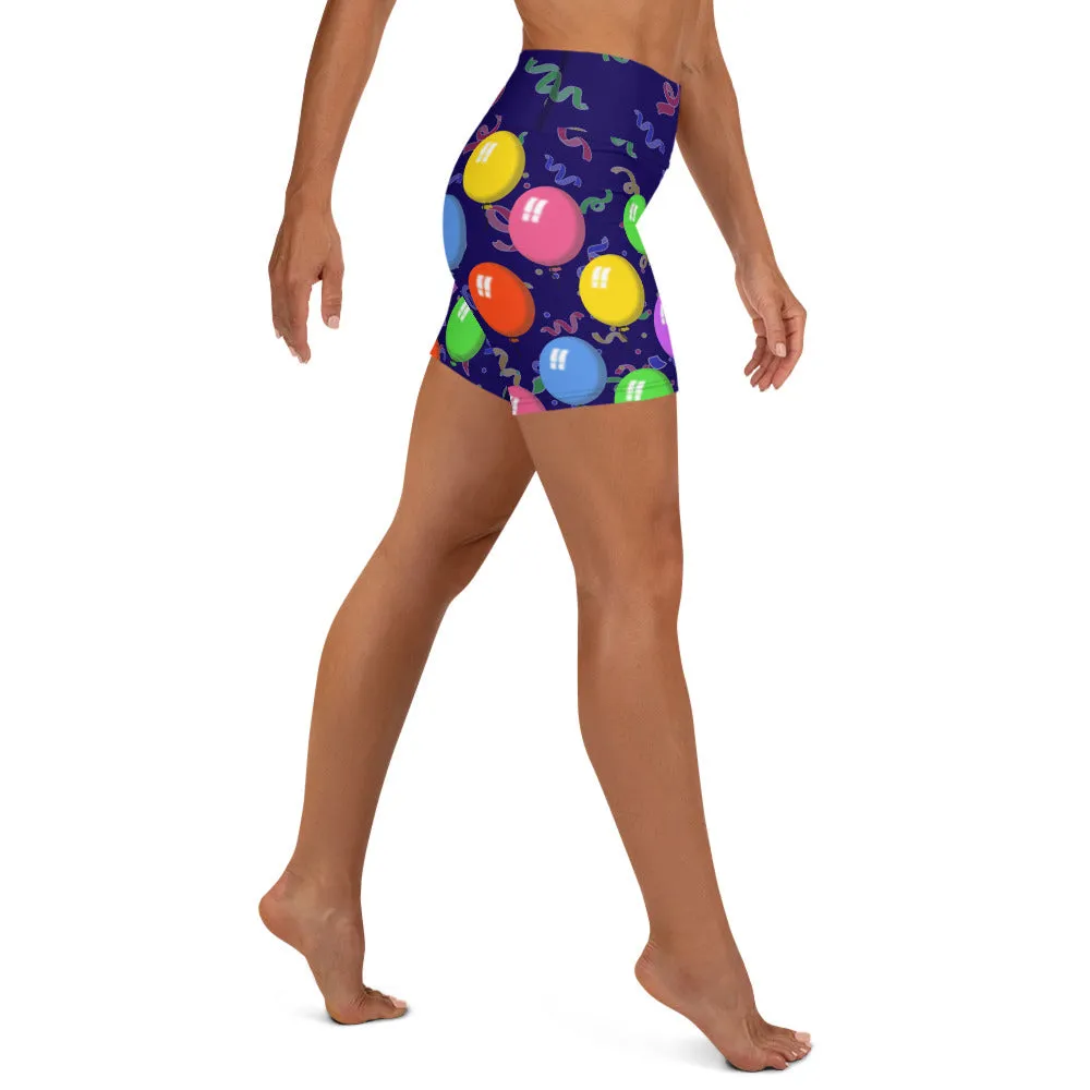 Balloons Yoga Shorts