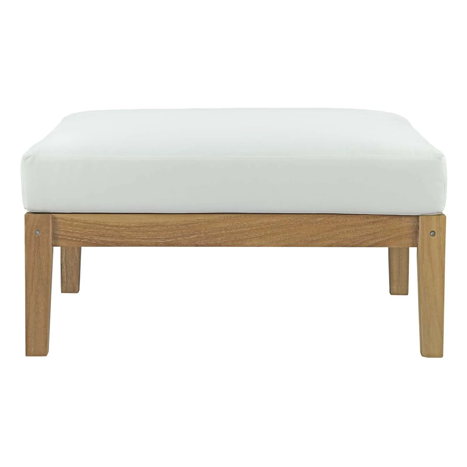 Bayport Outdoor Patio Teak Ottoman by Modway