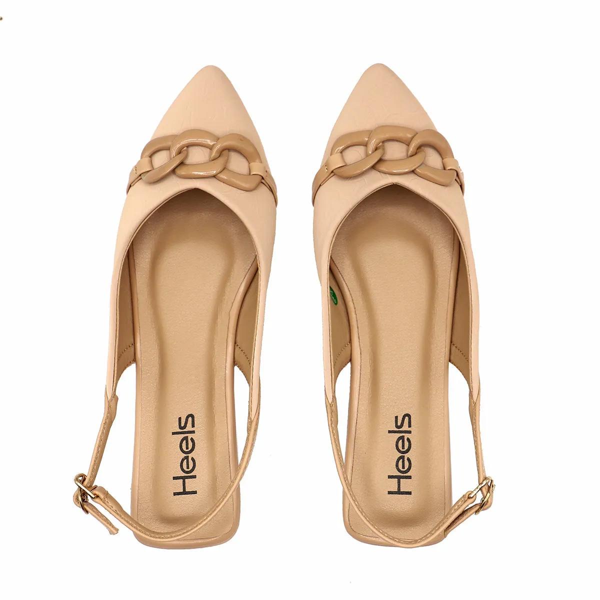 Beige Formal Sling Back 012031