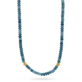 Berry Single Strand Necklace, 16" 2'' - Ocean Jade