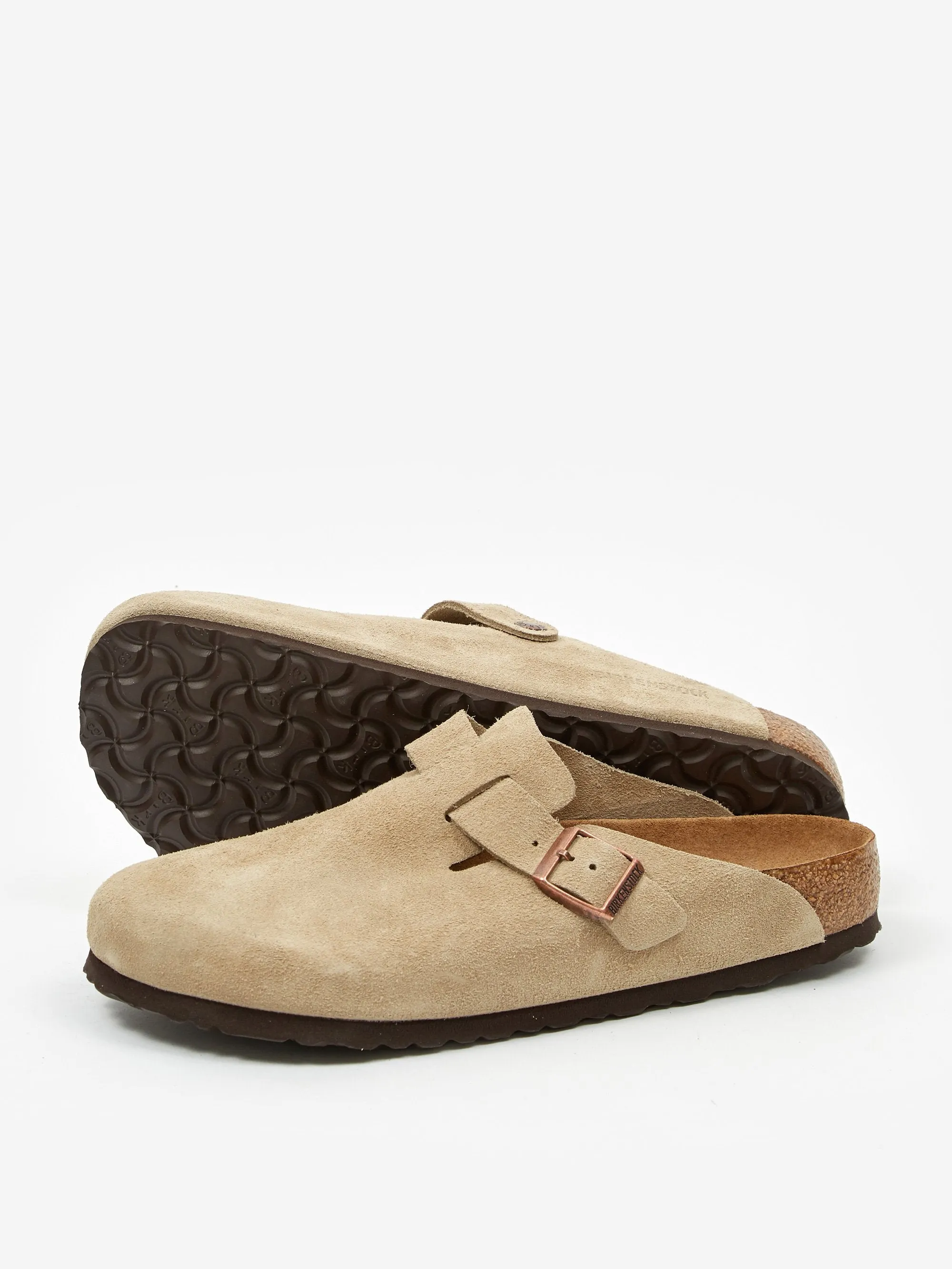 Birkenstock Boston Suede W - Taupe