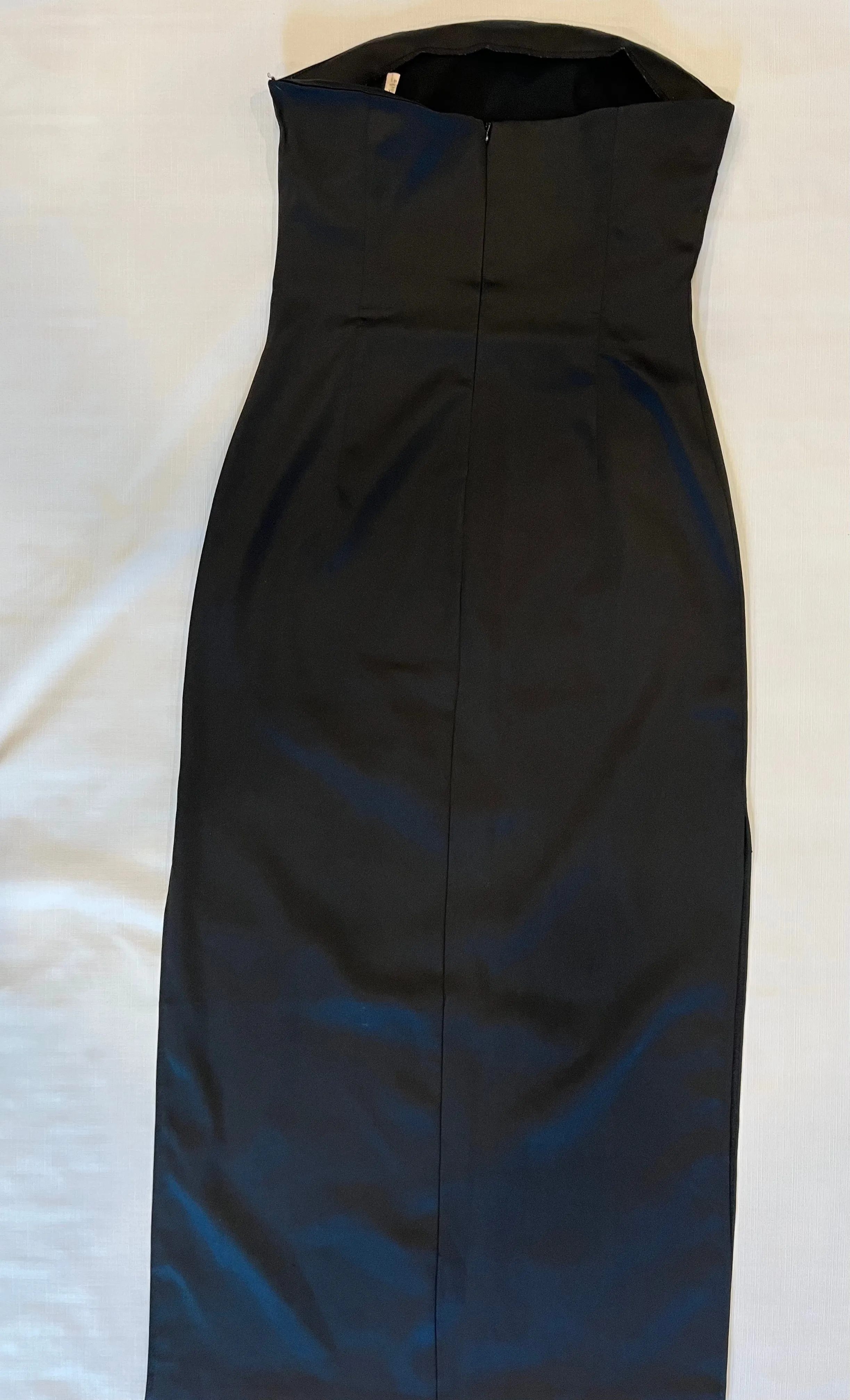 California Concepts Strapless Black Full Length Dress Women Size 10