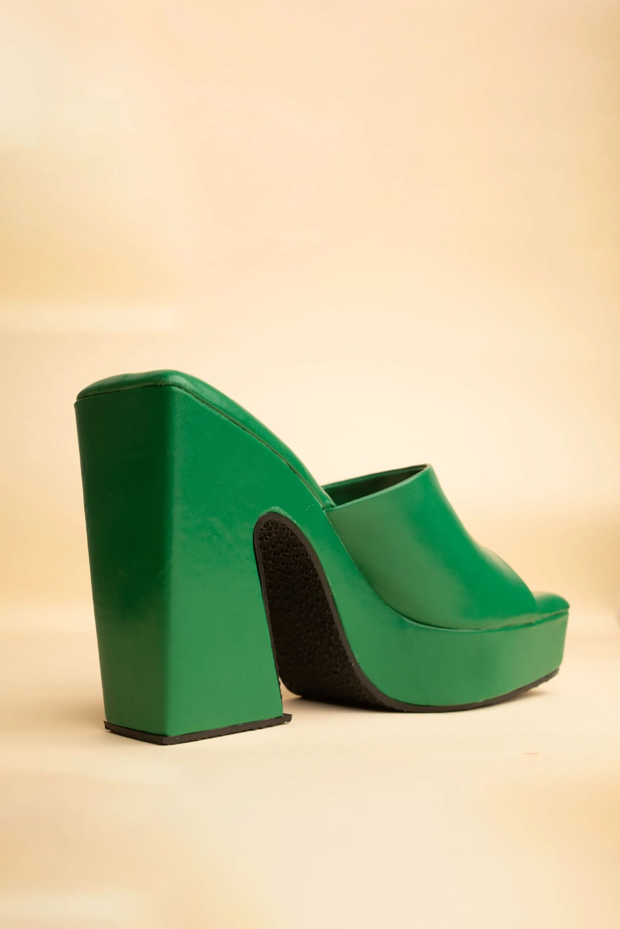 Camellia Green Heels