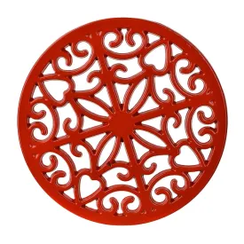 Cast Iron Kitchen Trivet Red 20cm