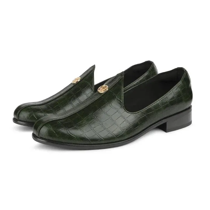 Elis - Brushoff Green Croco Signature Mojdi