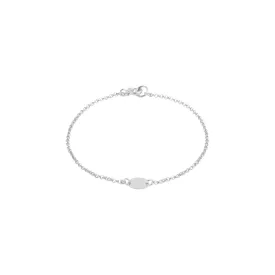 Engravable Disc Bracelet - Silver