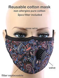 Fashion Forward Breathable Mask with filters