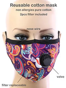 Fashion Forward Breathable Mask with filters