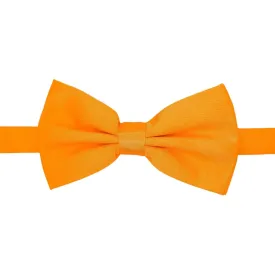 Gia Orange Satin Adjustable Bowtie