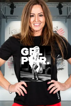 GRRRL PWR Black Performance Tee