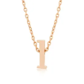 Initial L Rose Gold Pendant