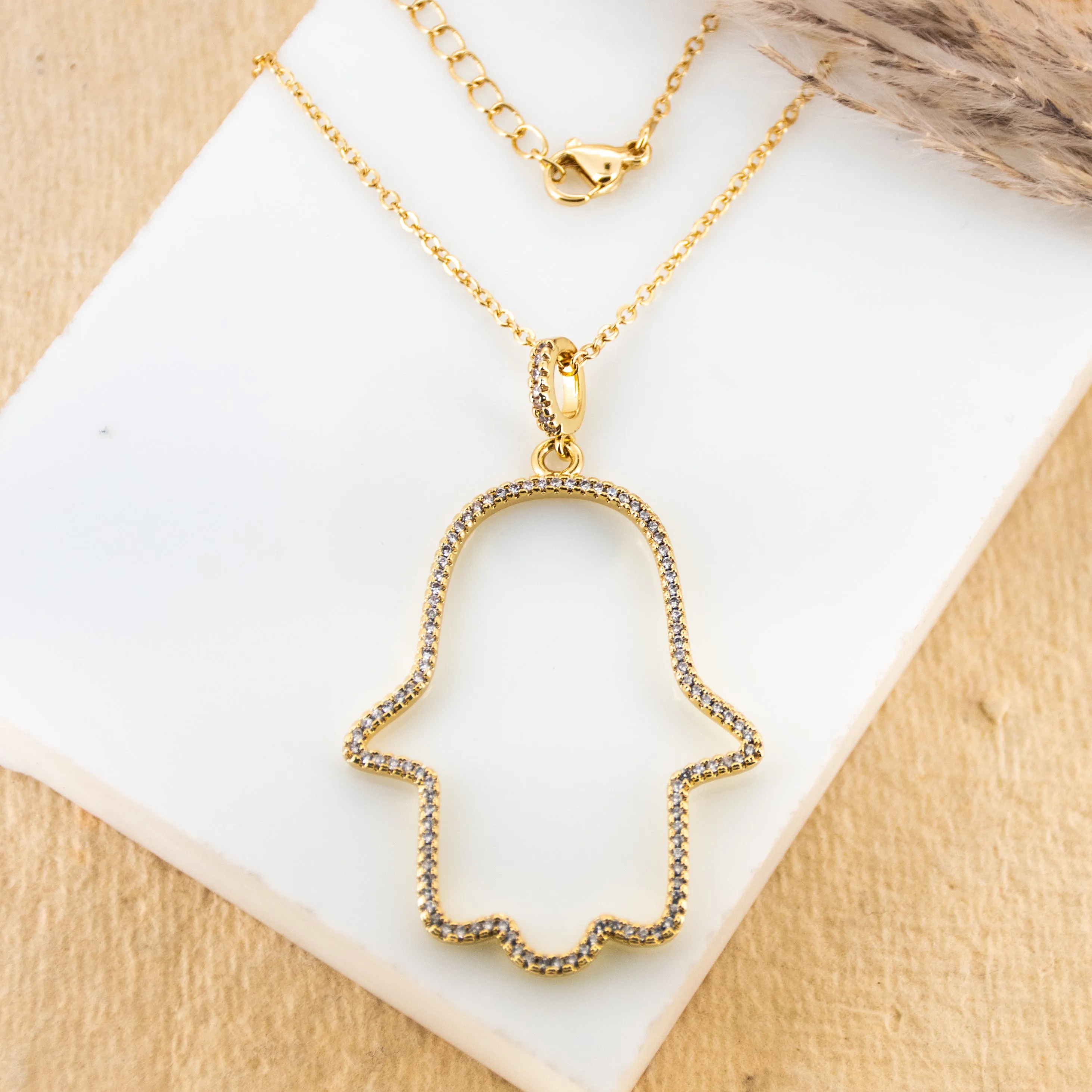 Jumbo Hamsa Necklace