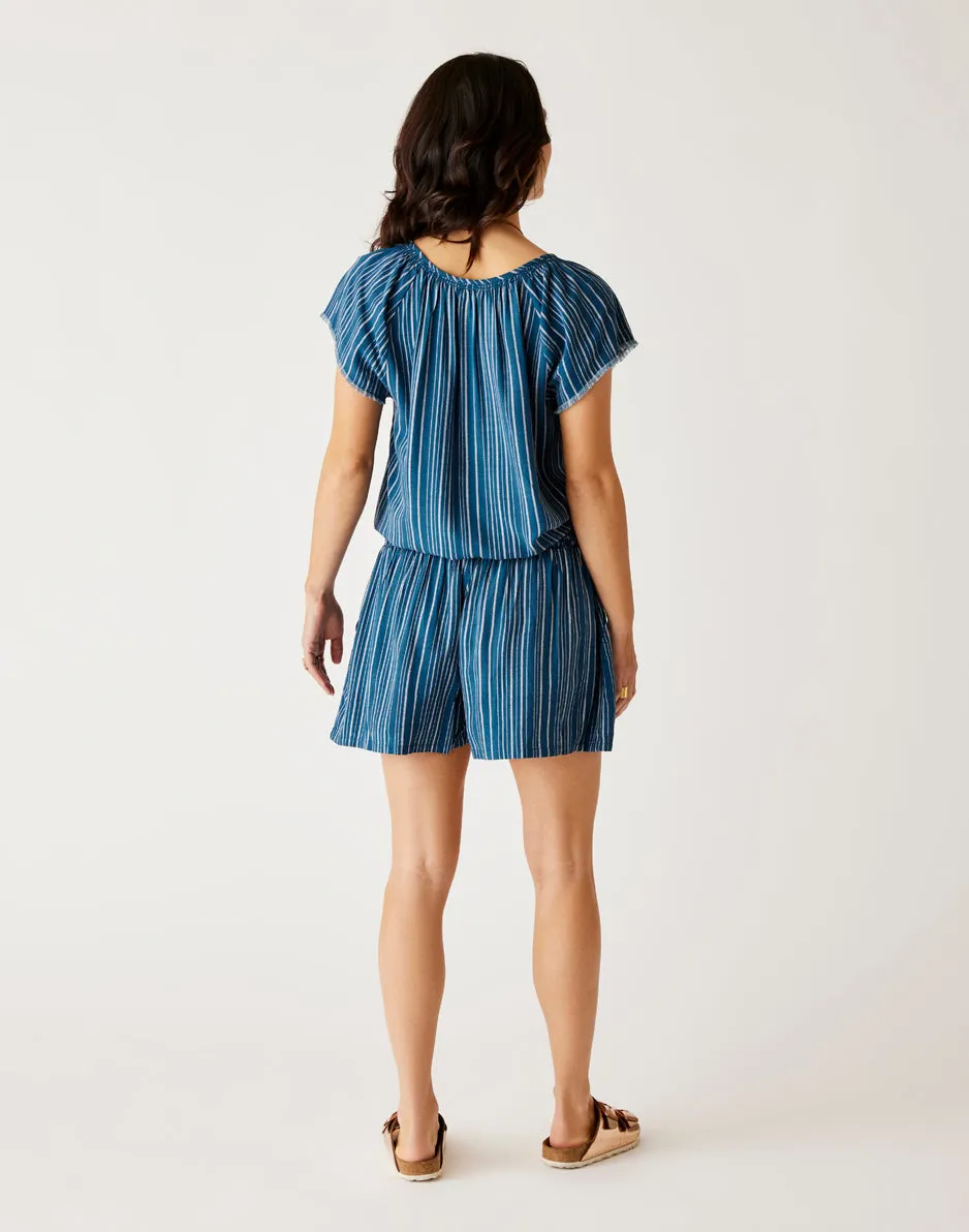 Leah Short: Azul Stripe