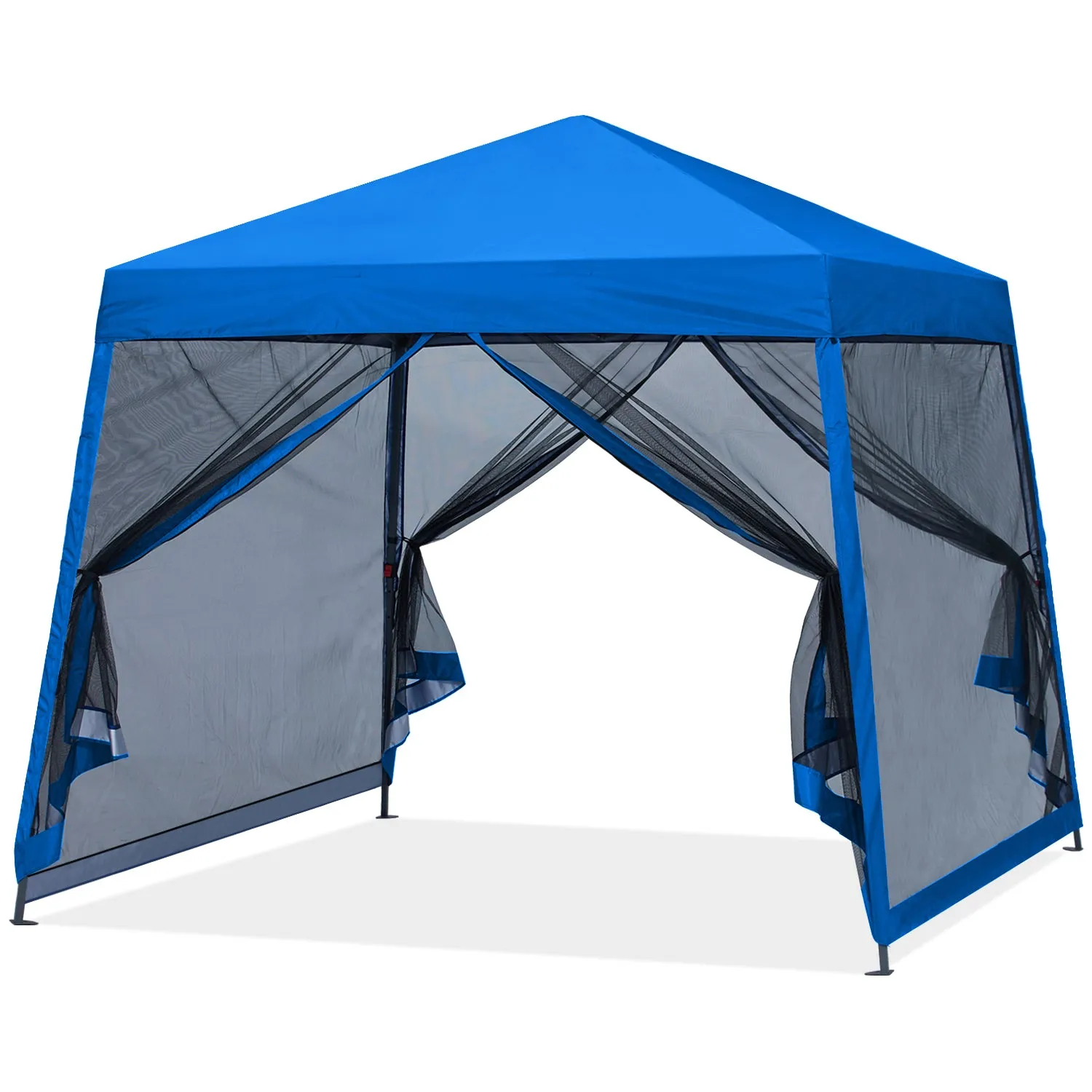 Leisure Sports 8x8/10x10/11x11 Pop Up Stable Canopy Tent with Mosquito Netting