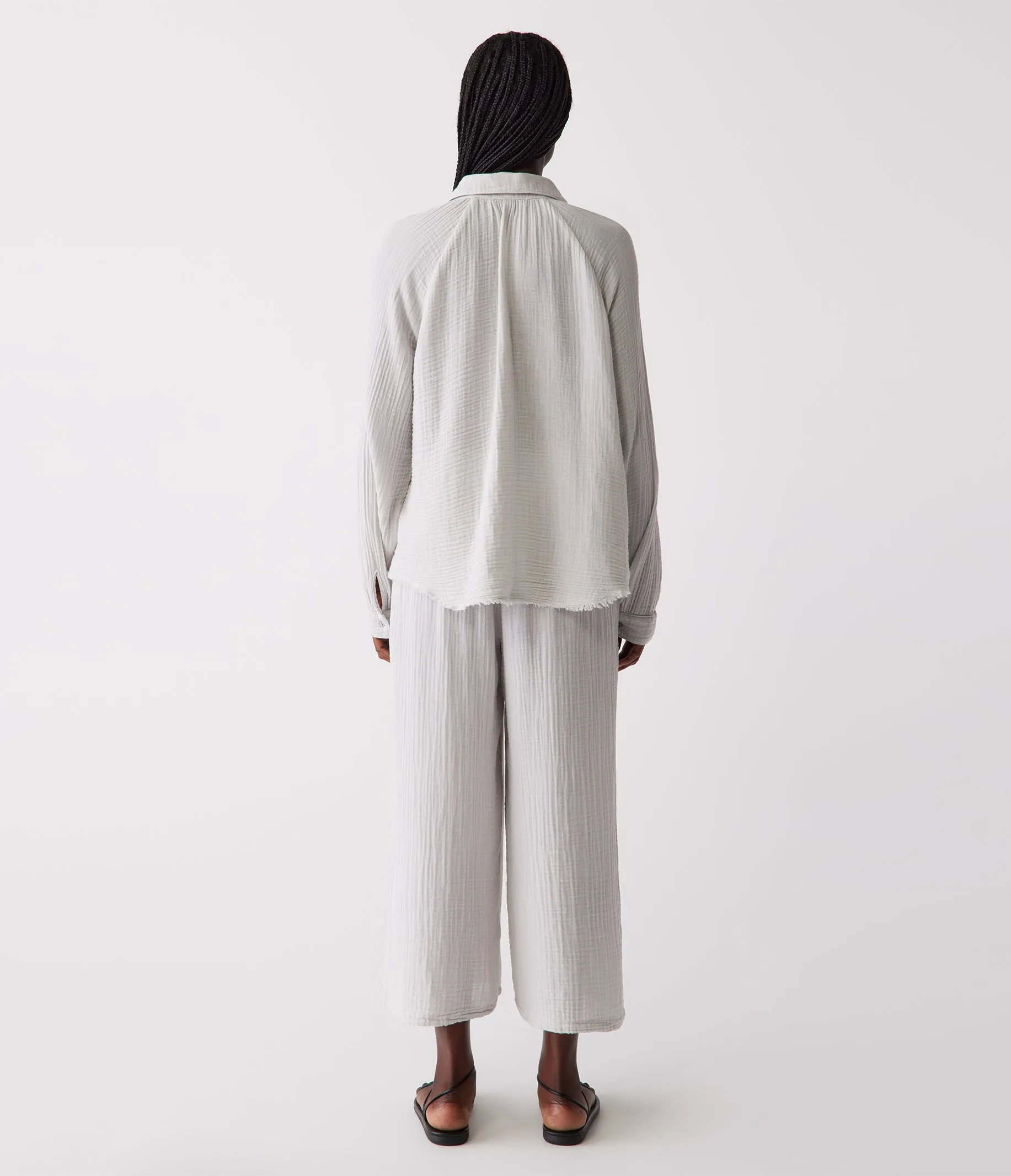 Medina Cropped Gauze Pant