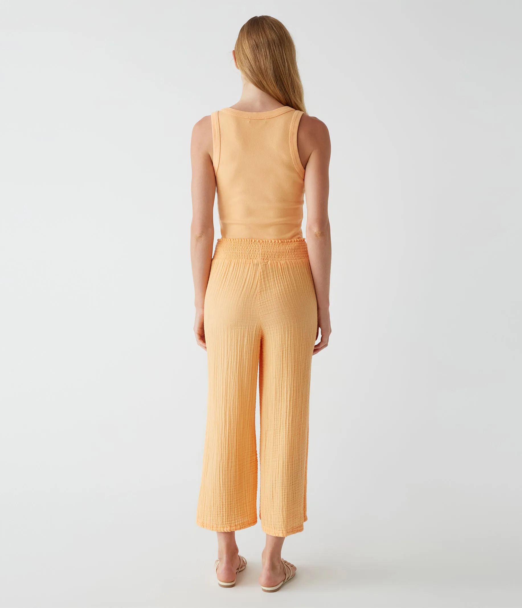 Medina Cropped Gauze Pant