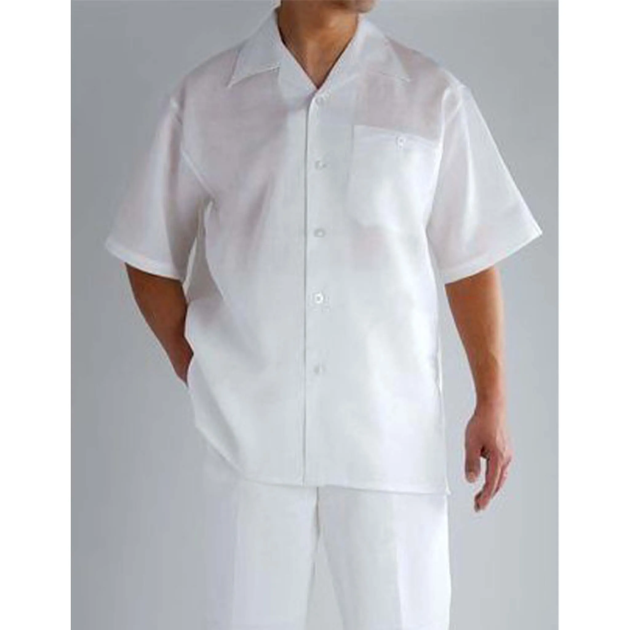 Men's Powder Linen Leisure Suit