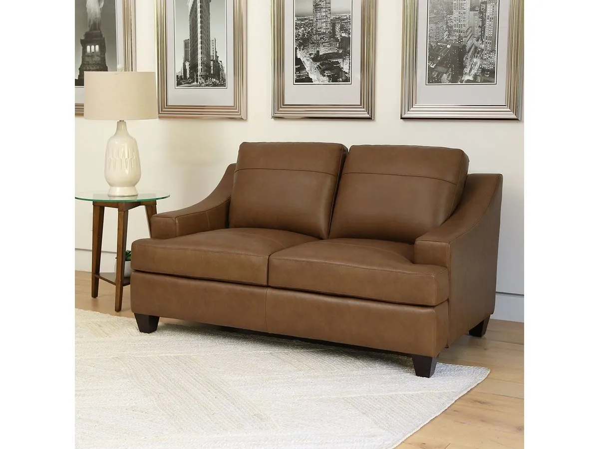 Merona 2-pc Leather Sofa & Loveseat Set