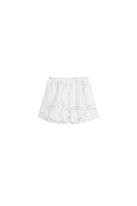 Monogram Cotton PJ Short