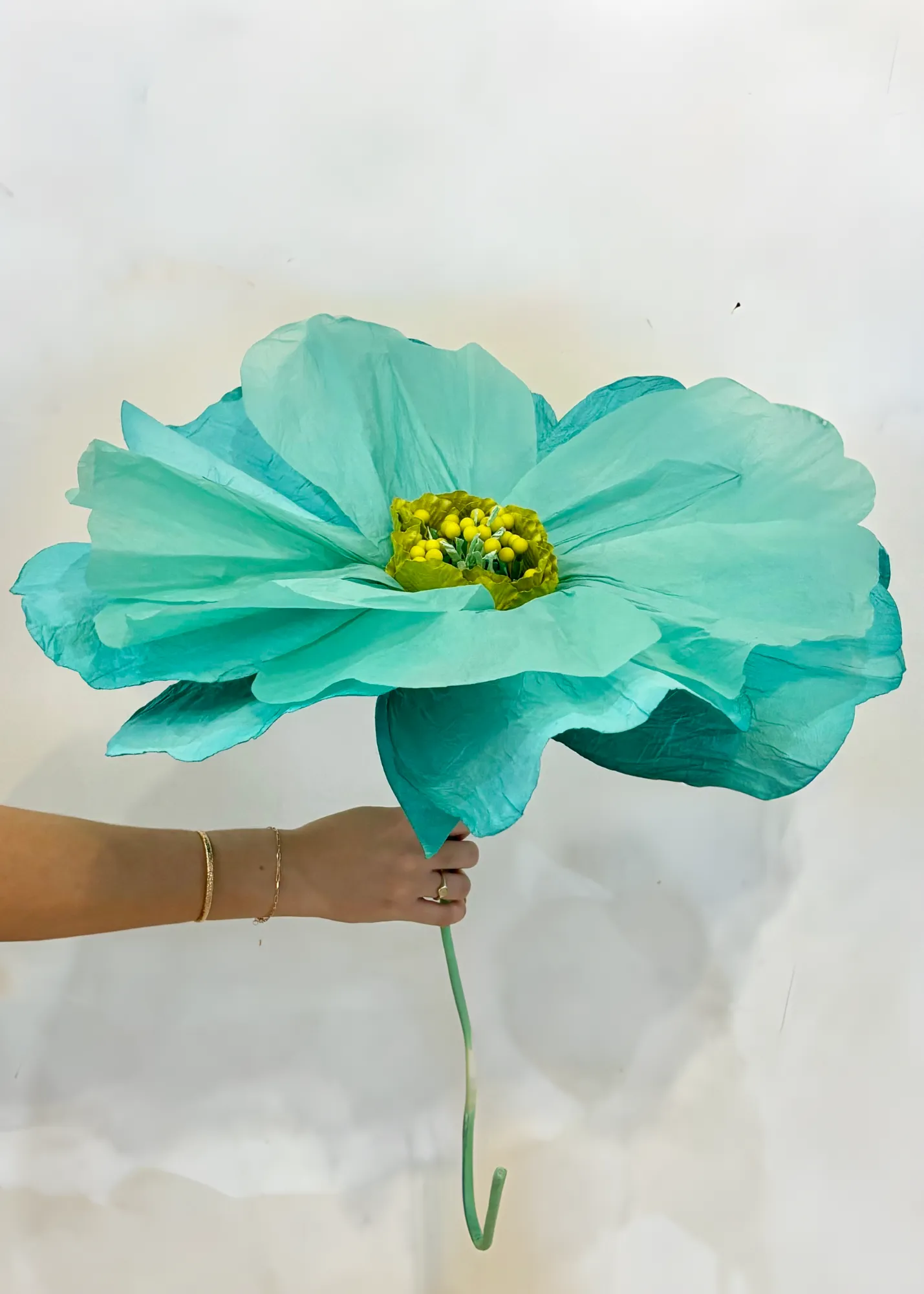 MOONLIGHT Paper Flower Large TURQUOISE