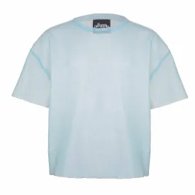 Oversized blauw doorzichtig T-shirt voor kinderen 