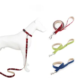 Pure Linen Dog Leash and Collar - Breathable and Durable