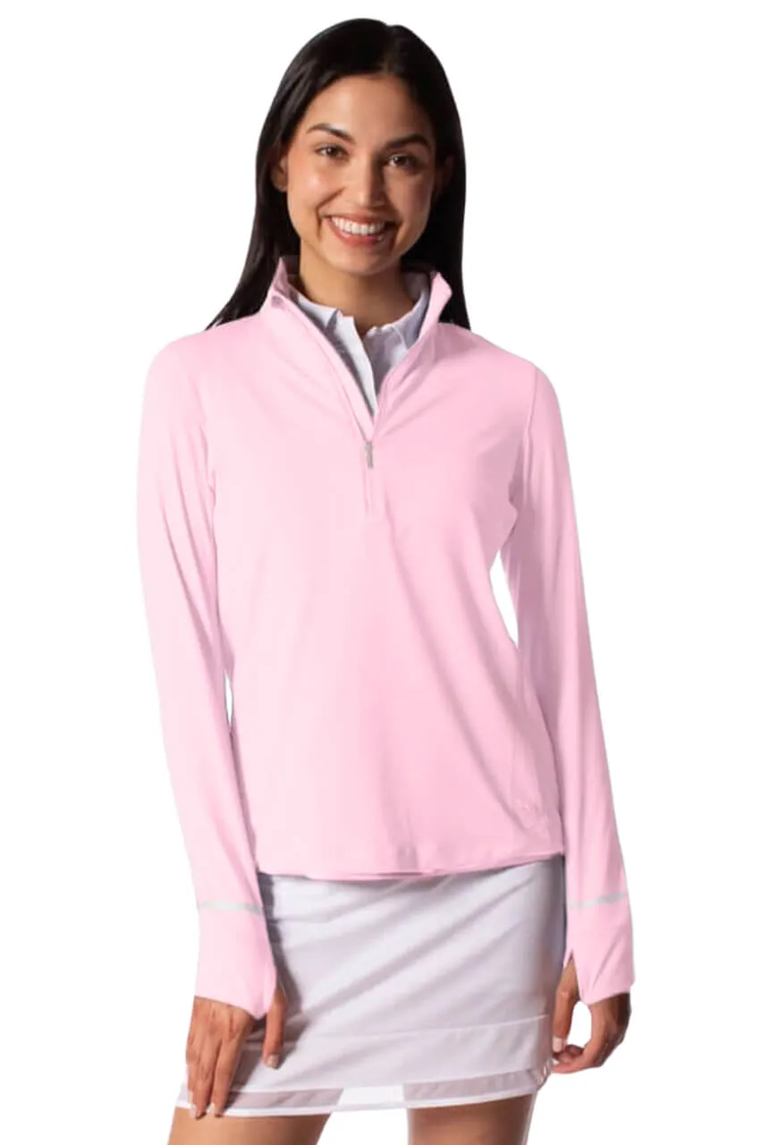 Rose Pink Fabulous Mock Pullover