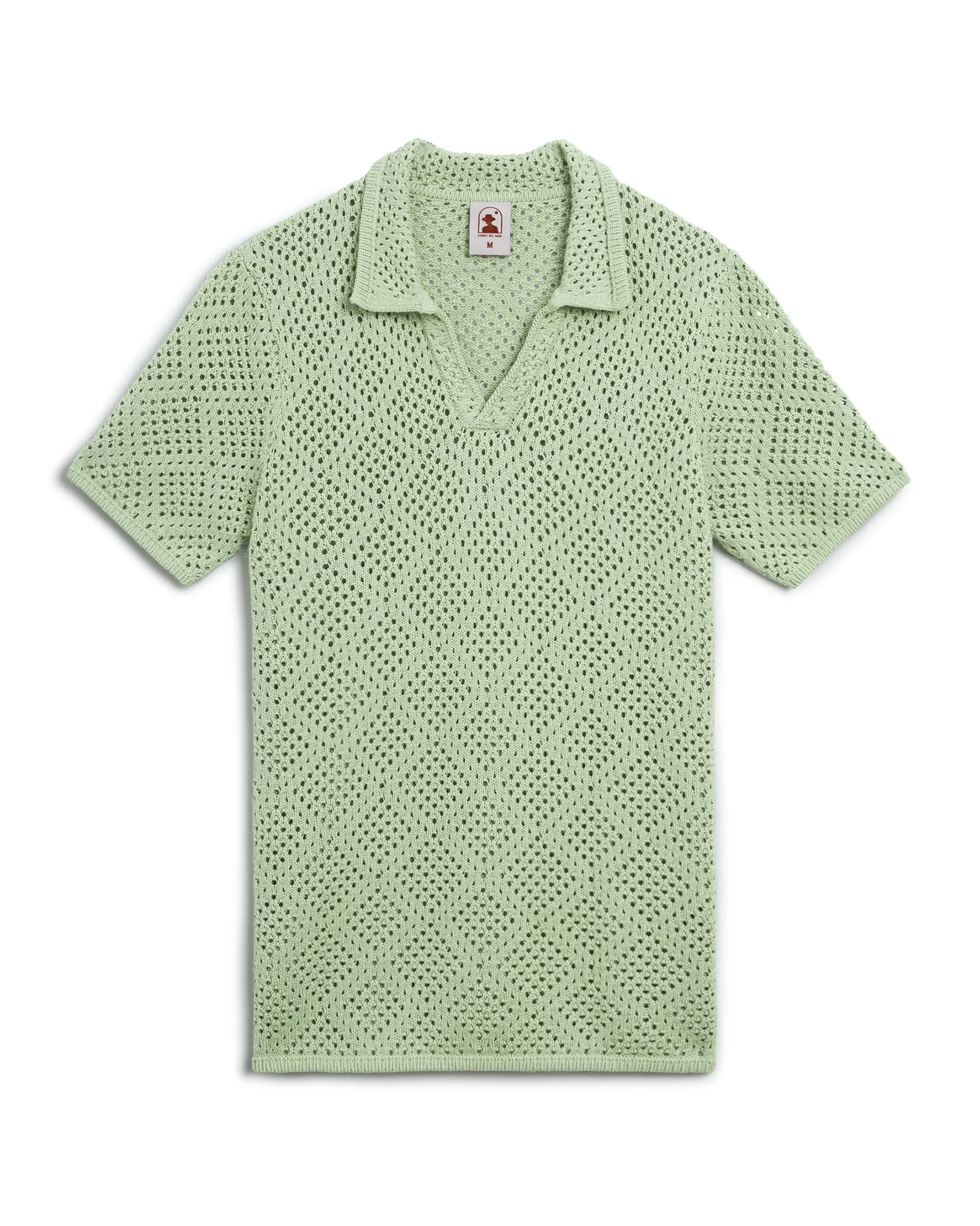 The Antibes Crochet Shirt - Pistachio