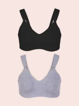 The Vivien - Sport Wirefree Nursing Bra 2-Pack